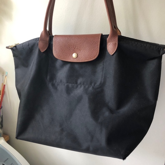 longchamp black tote bag